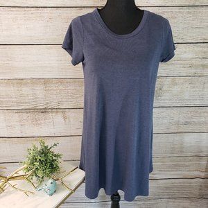 POOF! BLUE T-SHIRT DRESS - SMALL